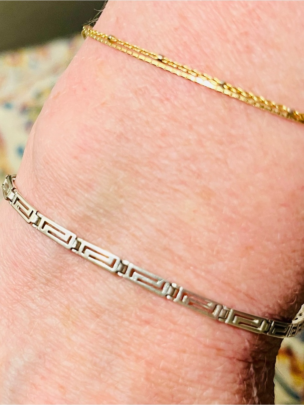 Vintage.925 stamped sterling silver bracelet